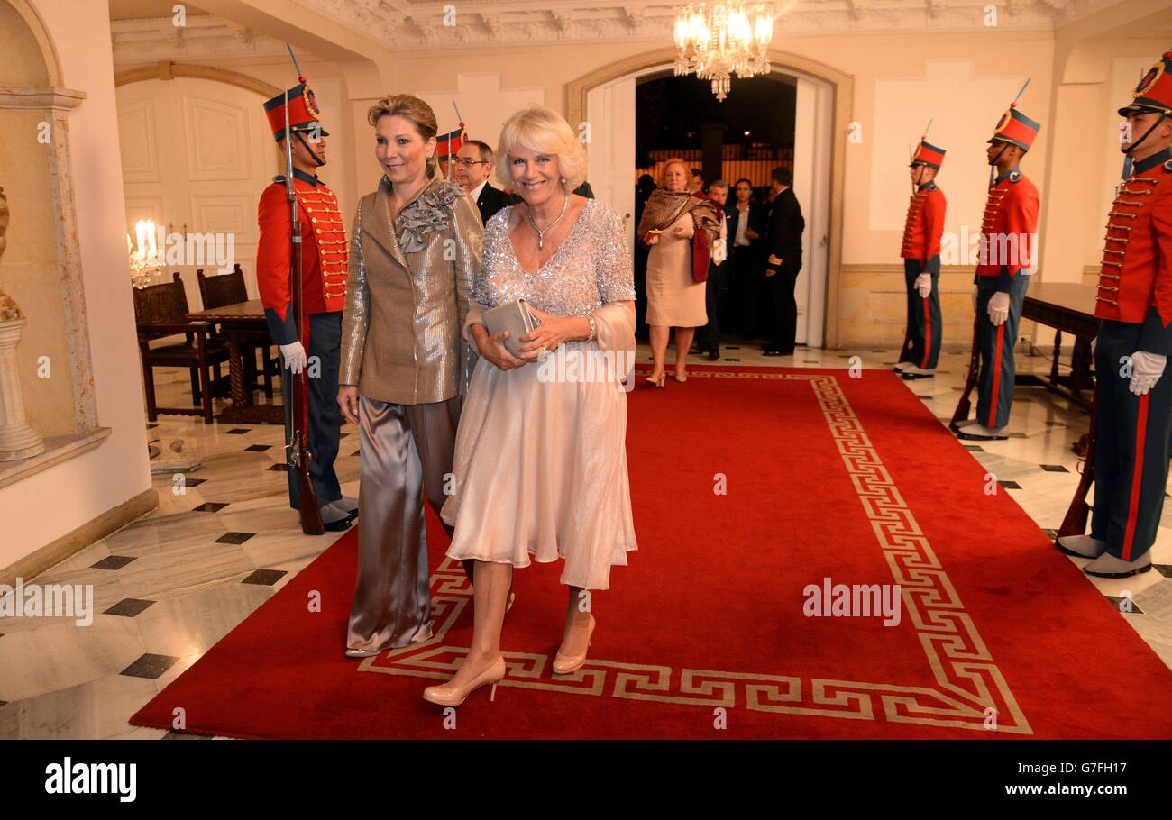 Royal visit to Colombia - Day Two Stock Photo