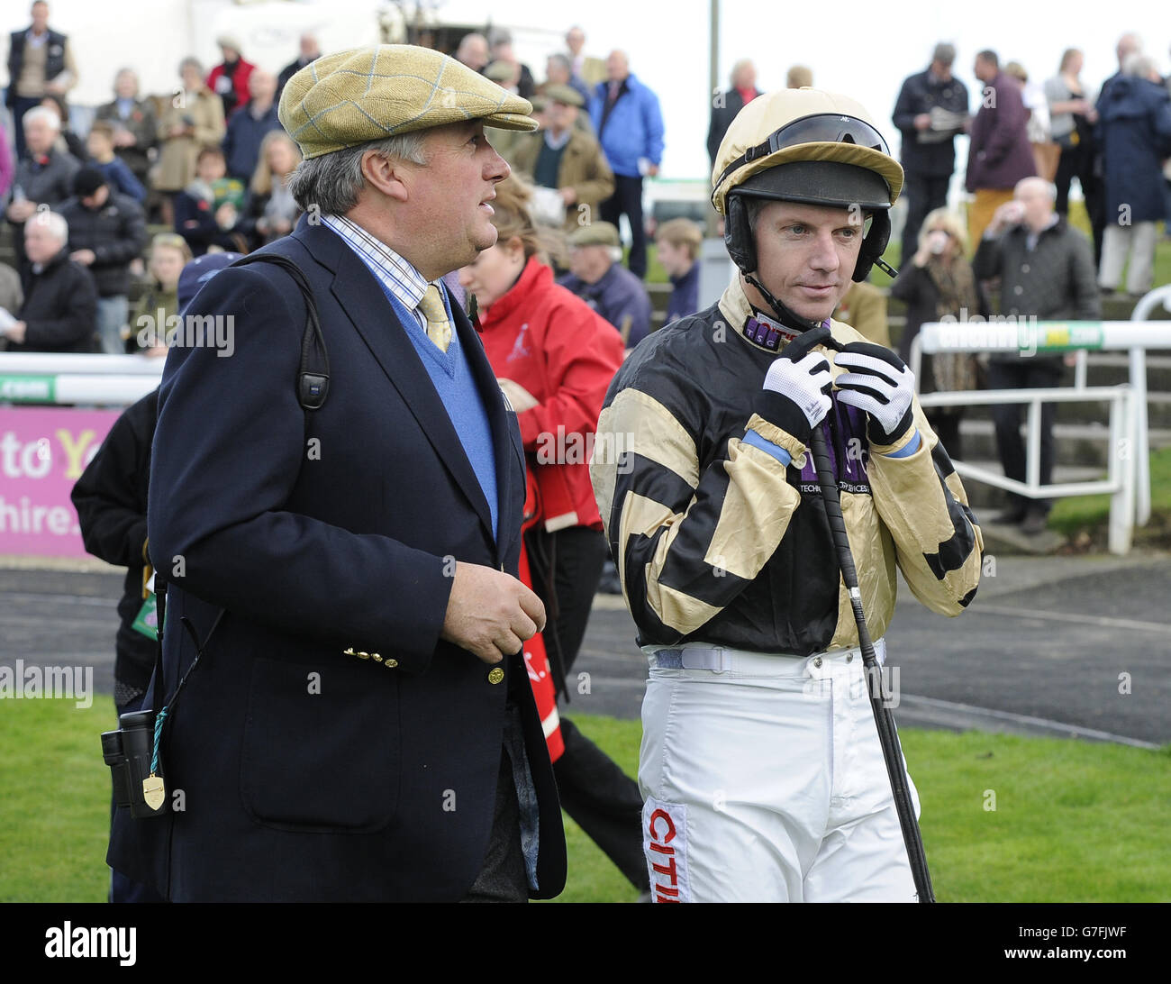 Horse Racing Charlie Hall Chase Wetherby Racecourse Stock Photo Alamy