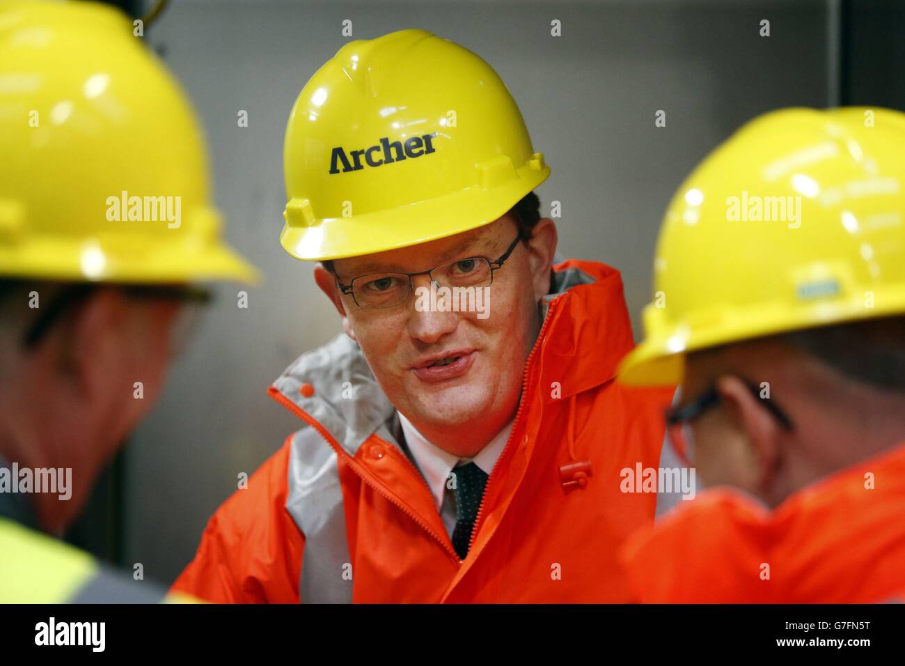 Treasury Chief Secretary Danny Alexander during a visit to Archer House in Aberdeen. Mr