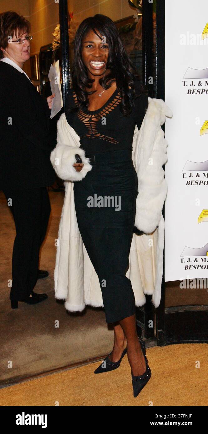 Singer Sinitta arrives for the TJL - flagship store launch party, on Albemarle Street in central London. Stock Photo