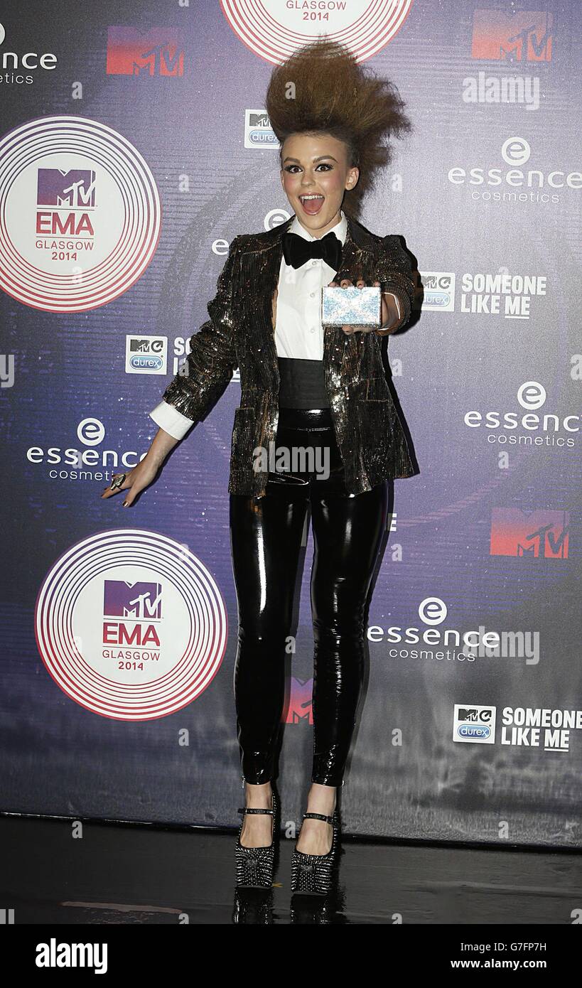 MTV Europe Music Awards - Arrivals - Glasgow. Tallia Storm arriving for
