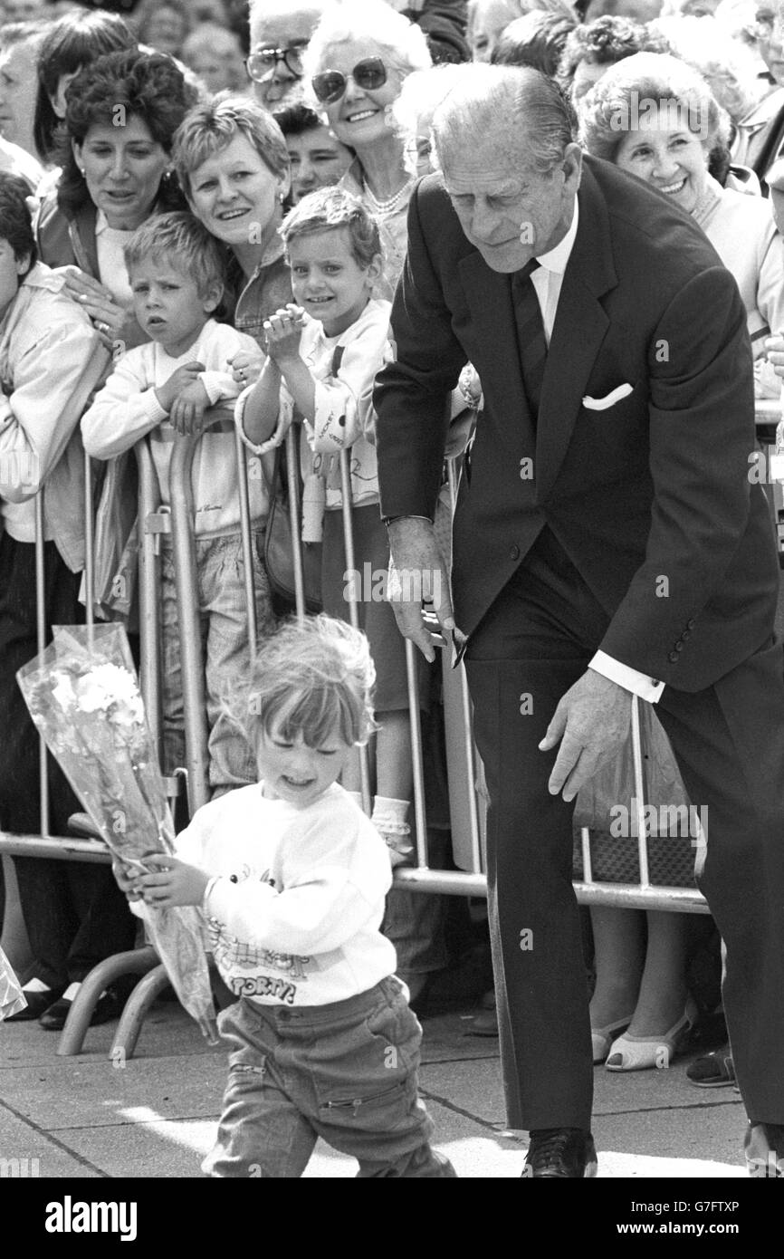 Royalty - Duke of Edinburgh - Dundee Stock Photo