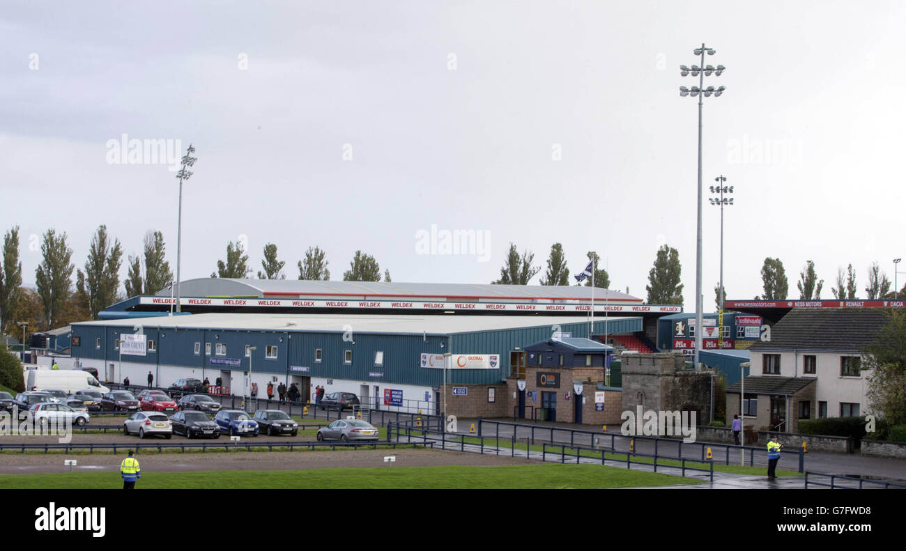 Soccer - SPFL Premiership - Ross County v Celtic - Victoria Park Stock Photo