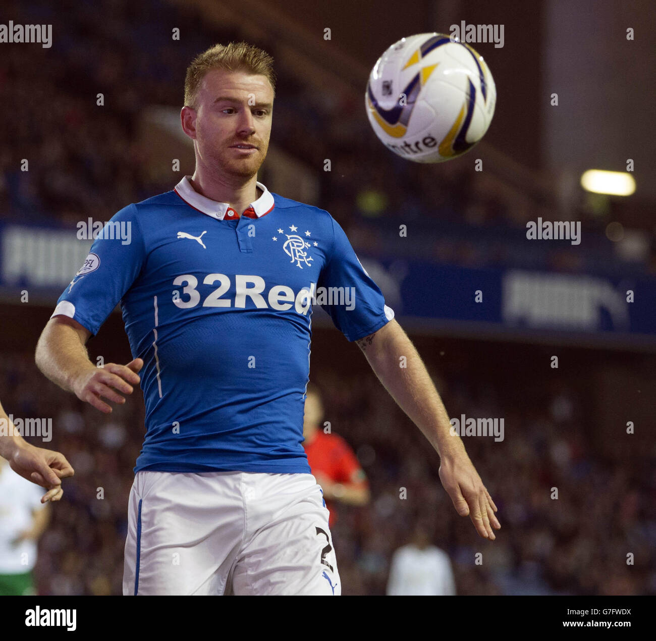 Rangers Steven Smith during the Scottish Championship match at Ibrox Stadium, Glasgow. Stock Photo