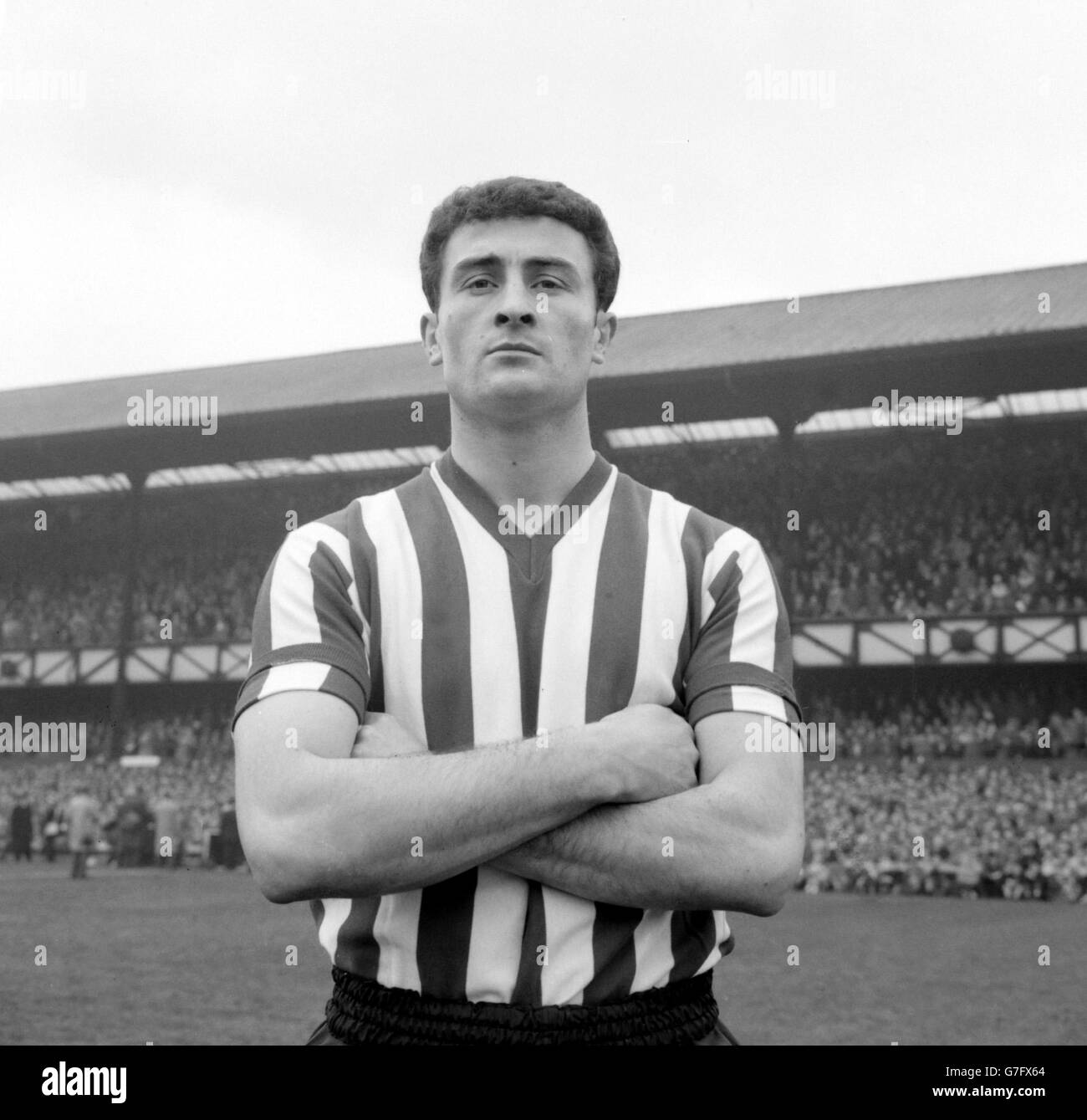 Sunderland's Eire International centre-half, Charlie Hurley. Stock Photo