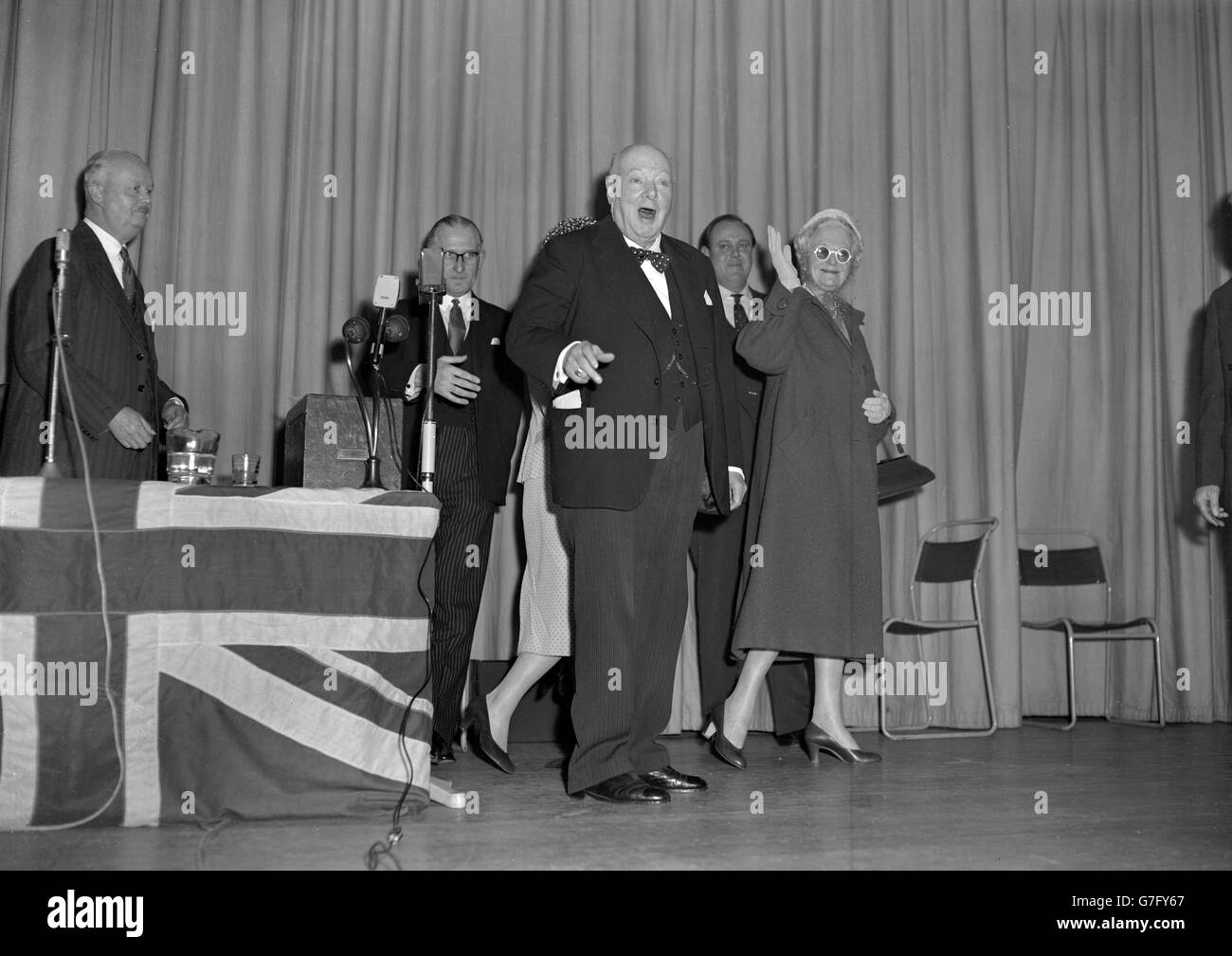 Politics - Sir Winston Churchill - Woodford Green, Essex Stock Photo