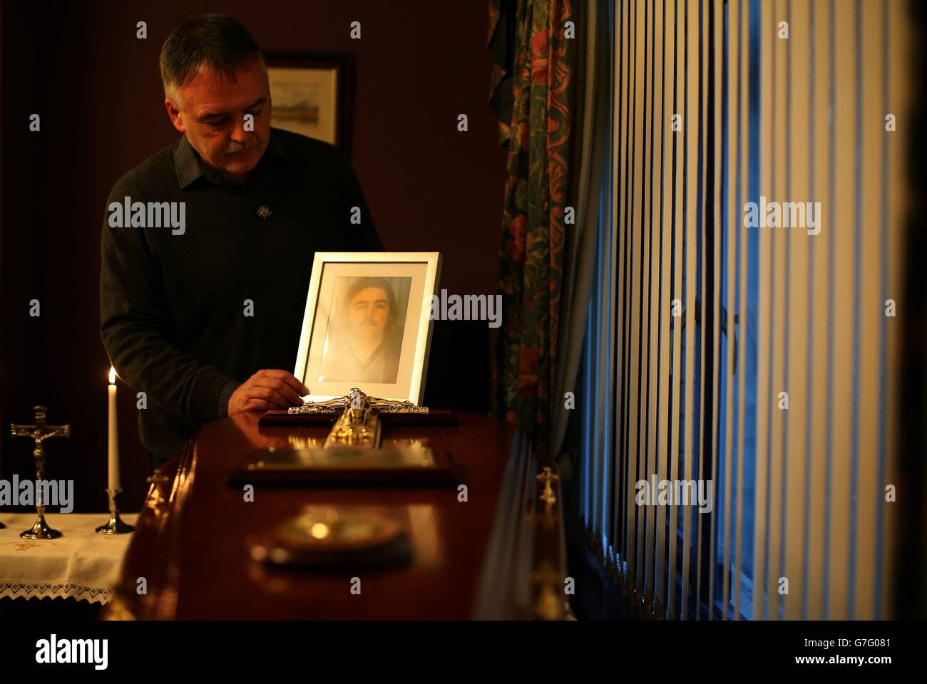 Kieran megraw with the remains of his brother hires stock photography and images Alamy