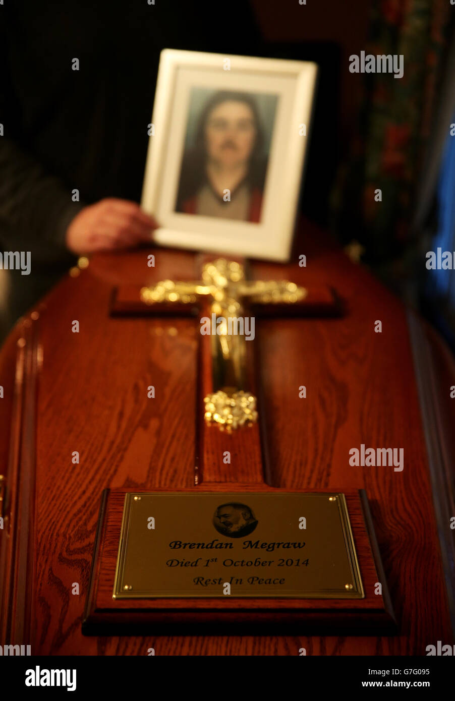 The remains of Disappeared victim Brendan Megraw, which were found in a bog in Co Meath last