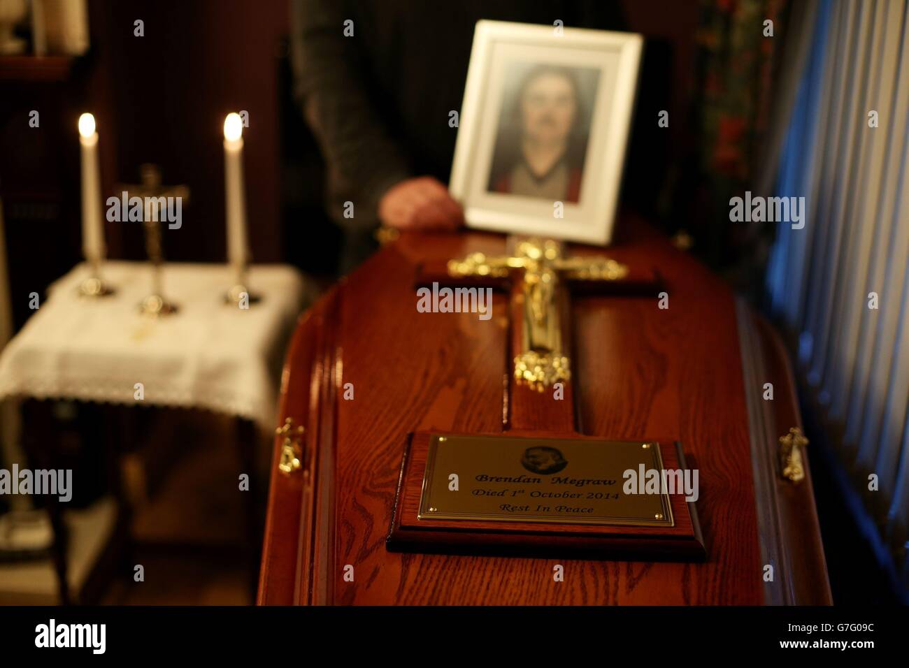 The remains of Disappeared victim Brendan Megraw, which were found in a bog in Co Meath last