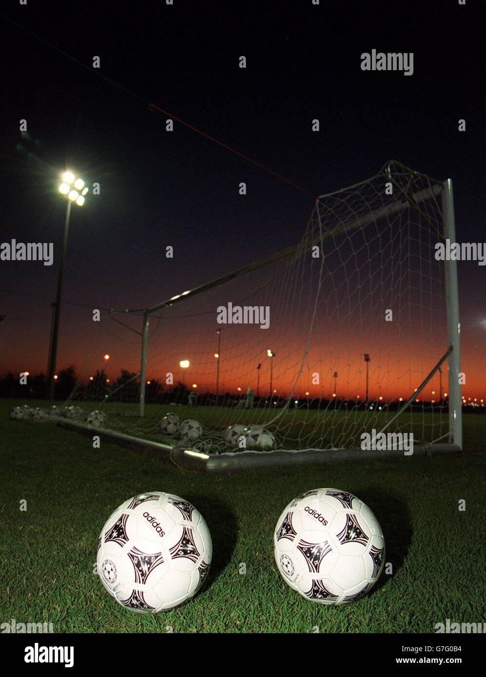 Generic soccer adidas tango balls sunset hi-res stock photography and  images - Alamy