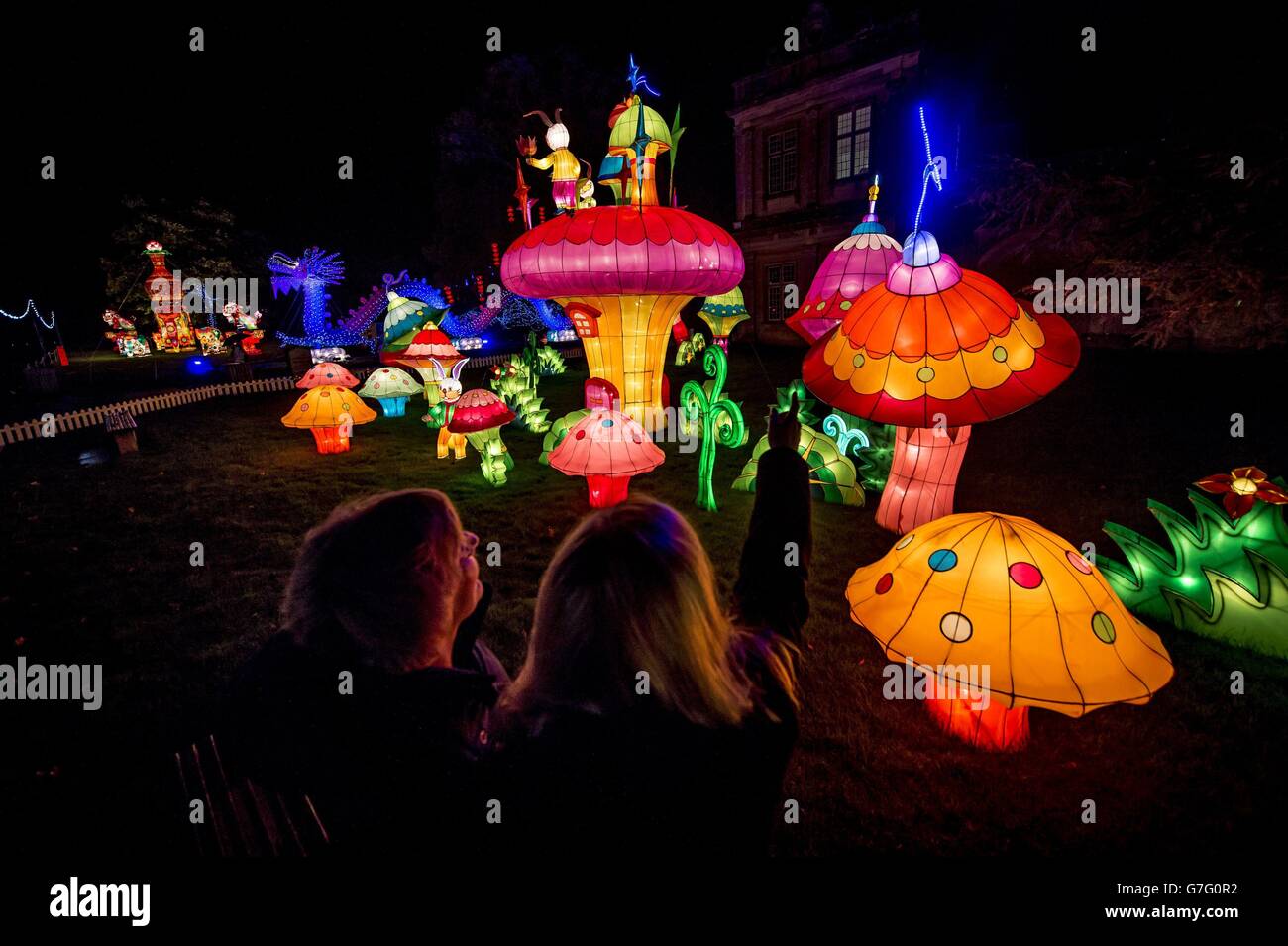 Longleat Festival of Light Stock Photo Alamy