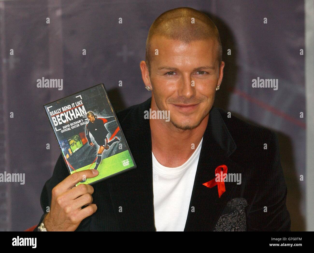 David Beckham DVD signing Stock Photo