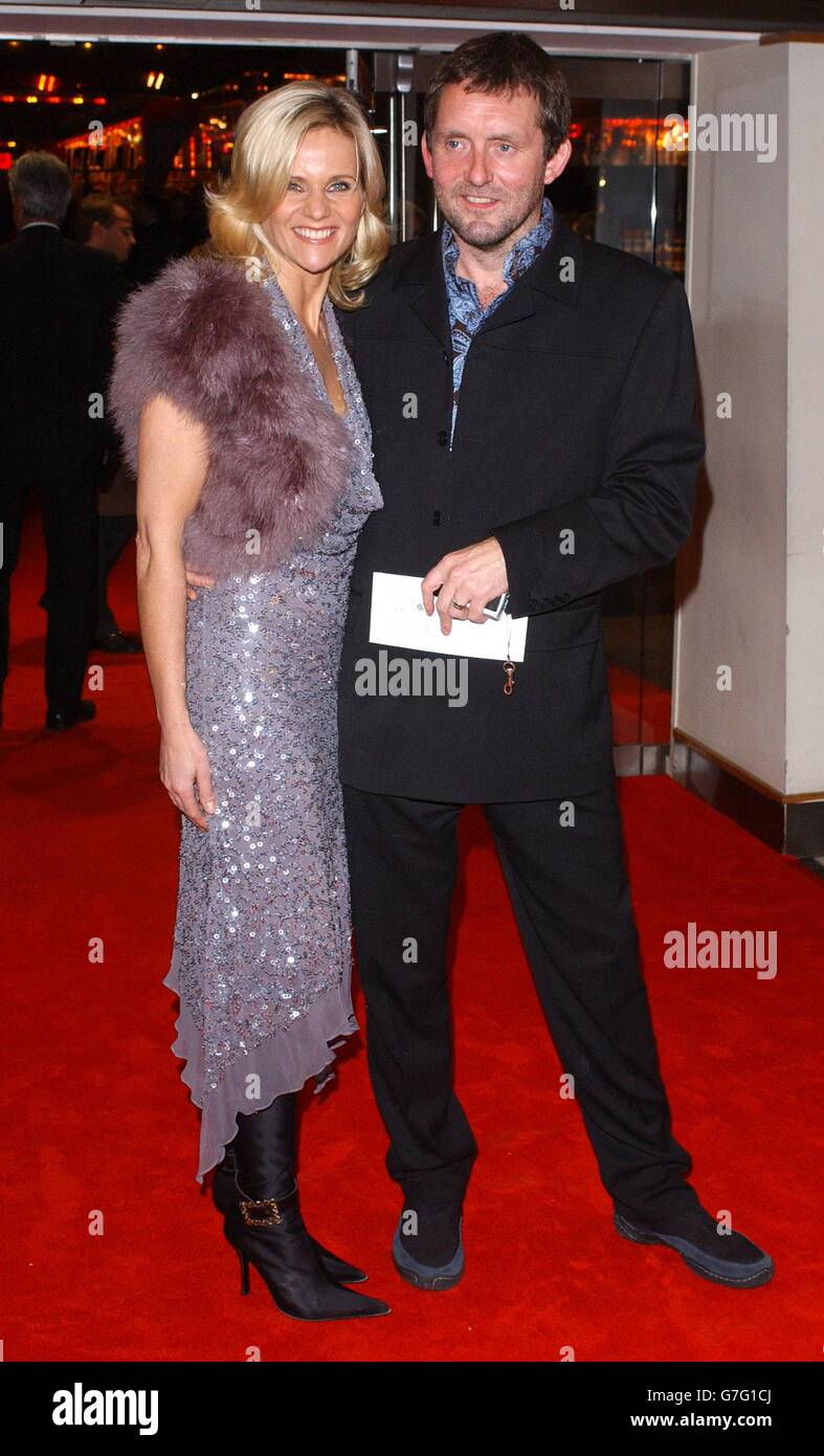 Linda Barker and her husband arrive for the world premiere of Andrew Lloyd Webber's The Phantom Of The Opera at Odeon Leicester Square, central London. Stock Photo
