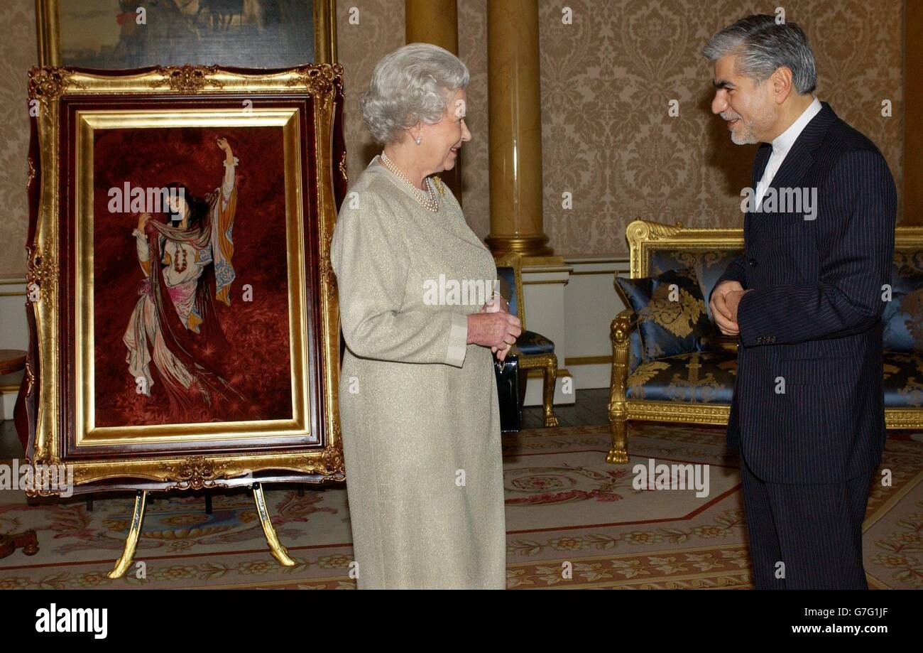 Queen receives Ambassador of Iran Stock Photo - Alamy
