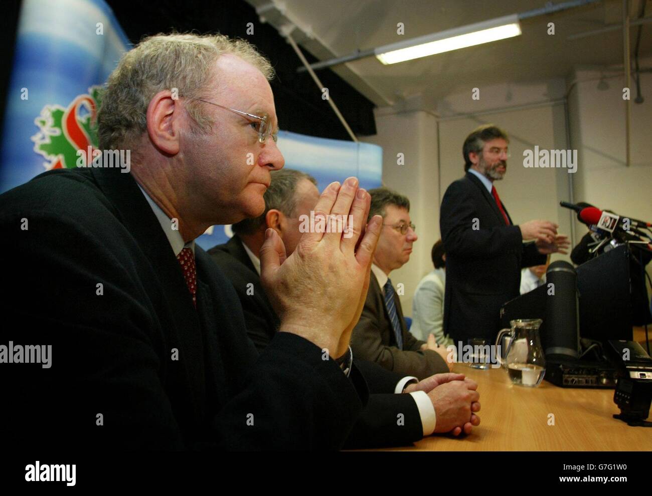 Sinn Fein Press Conference Stock Photo Alamy