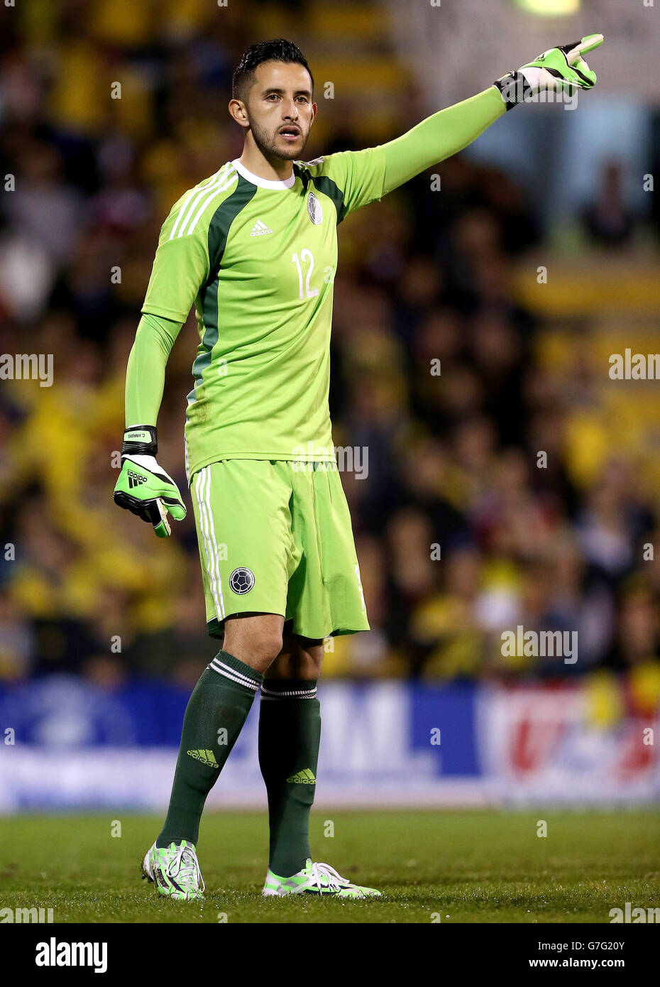 Soccer - International Friendly - Colombia v USA - Craven Cottage. Colombia goalkeeper Camilo Vargas Stock Photo