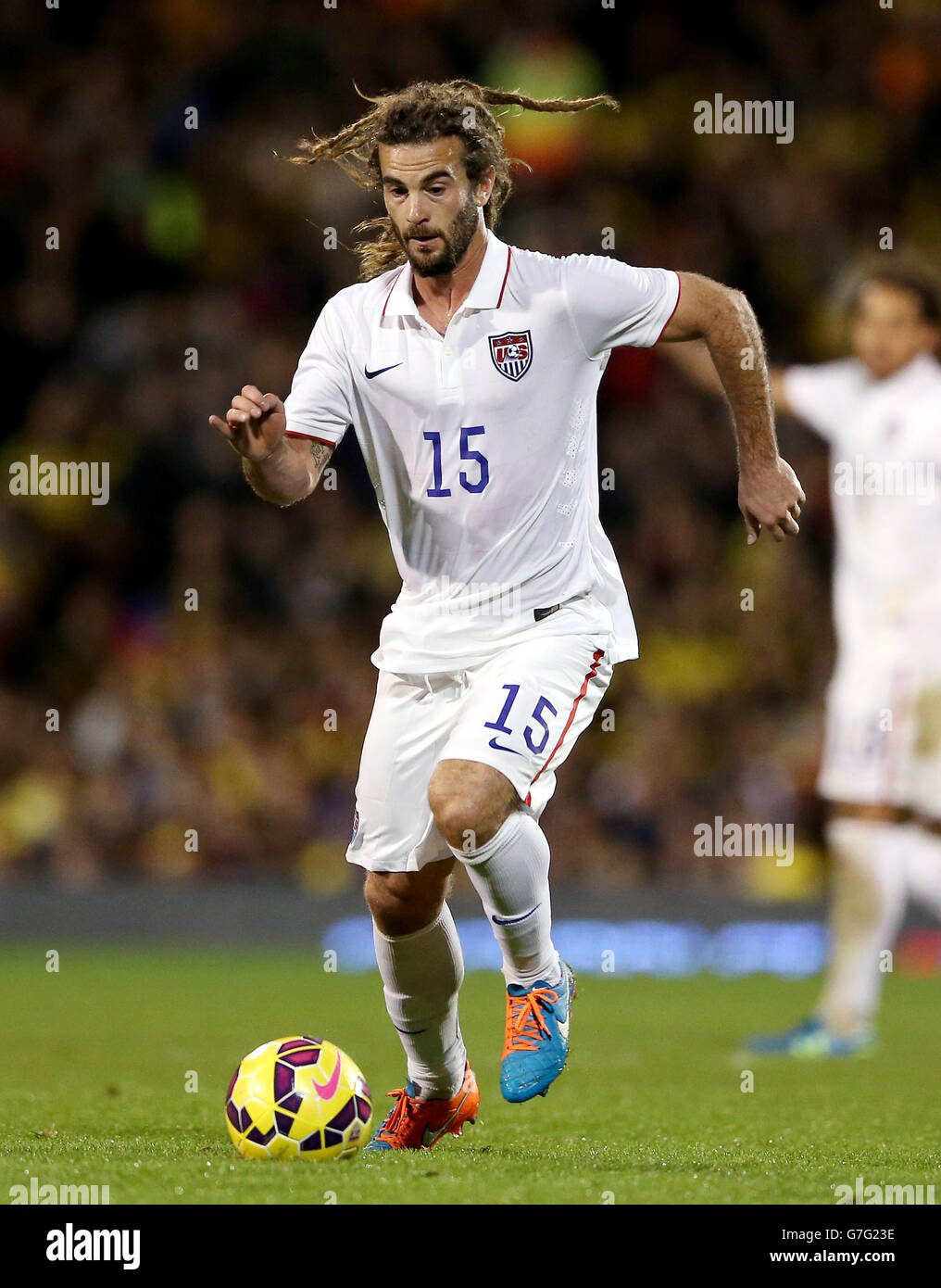 Soccer - International Friendly - Colombia v USA - Craven Cottage. USA's Kyle Beckerman Stock Photo
