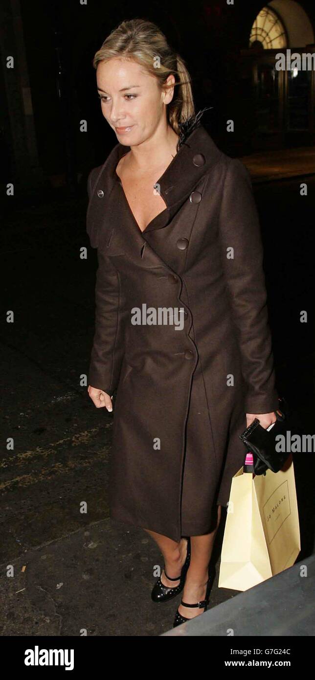 Actress Tamsin Outhwaite arrives for Nicole Appleton's 30th birthday party at Soho House in central London. Stock Photo