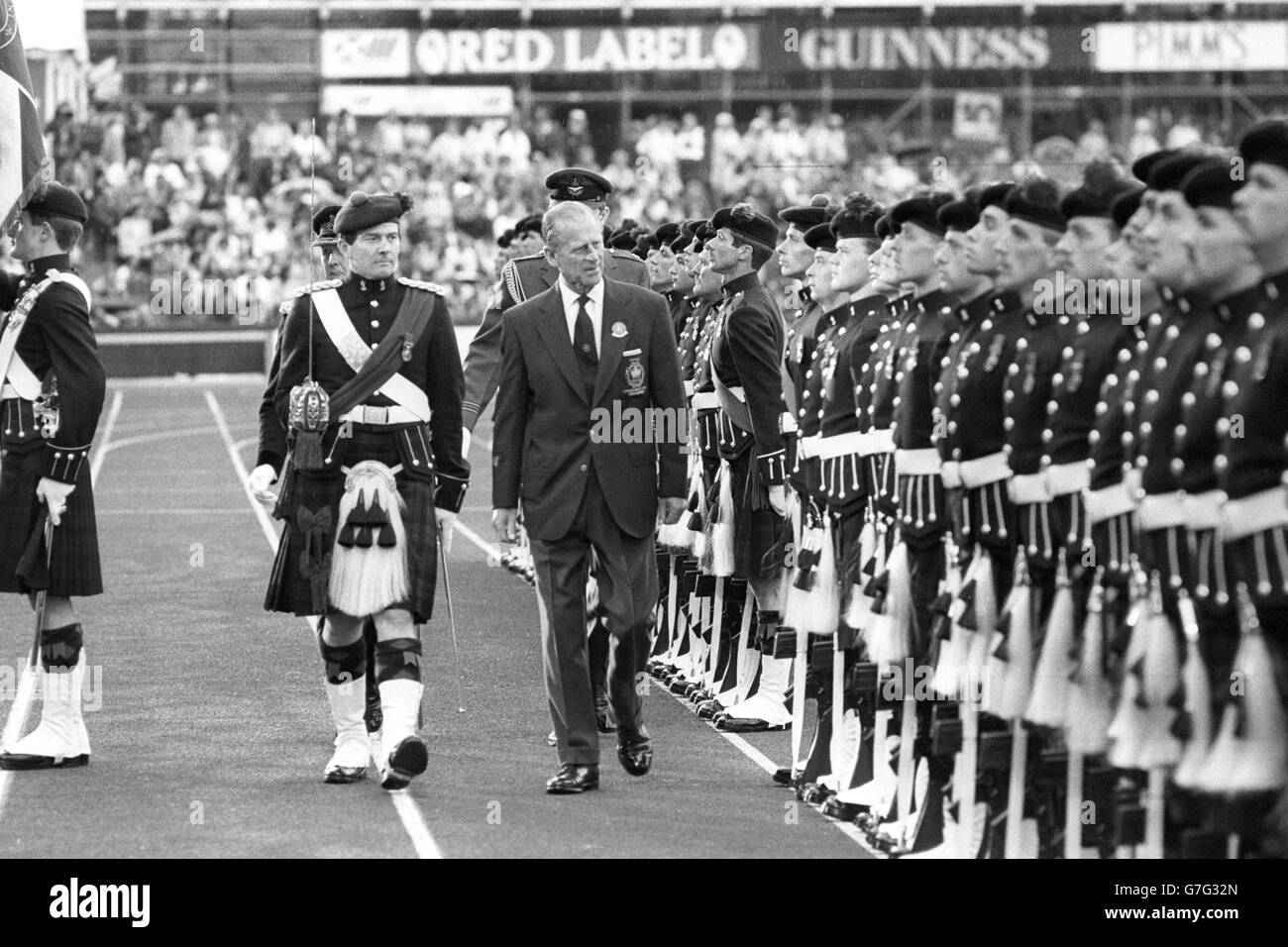 Royalty - 1986 Commonwealth Games Opening - Duke of Edinburgh - Meadowbank Stadium - Edinburgh, Scotland Stock Photo