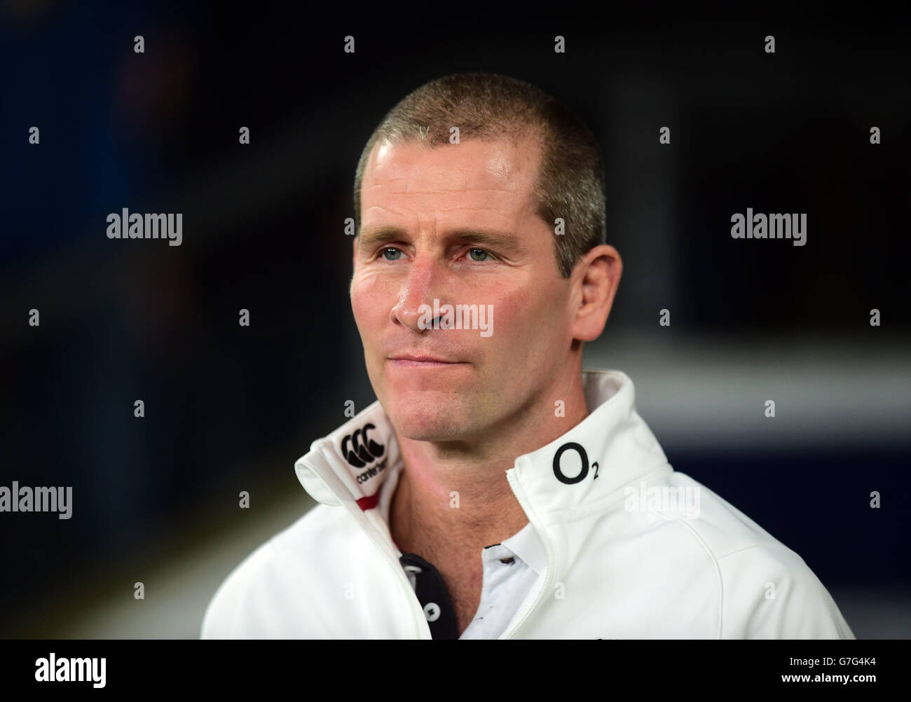 England's Coach Stuart Lancaster before the QBE International match at Twickenham, London. Stock Photo