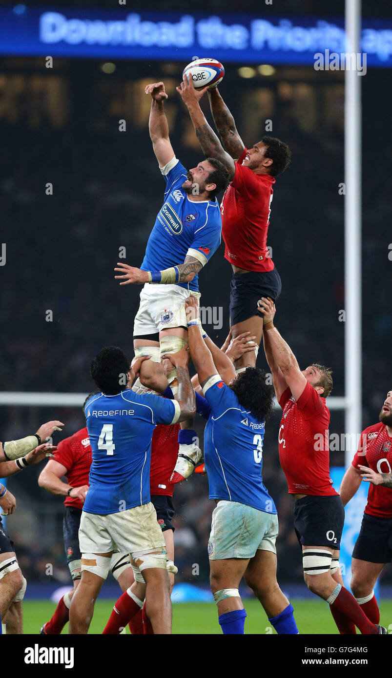 Englands left to right courtney lawes hi-res stock photography and ...