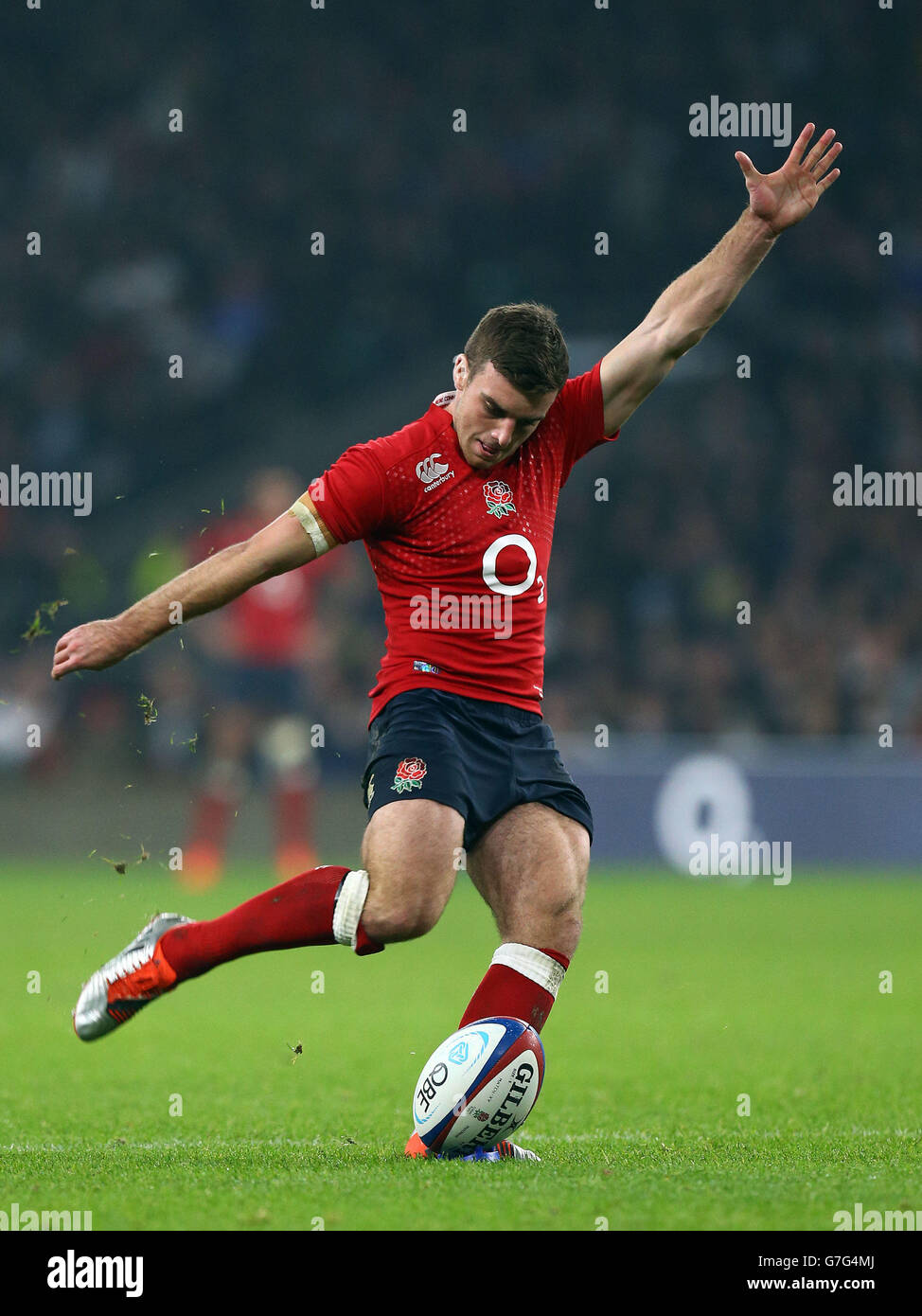England's George Ford in action during the QBE International match at Twickenham, London. Stock Photo
