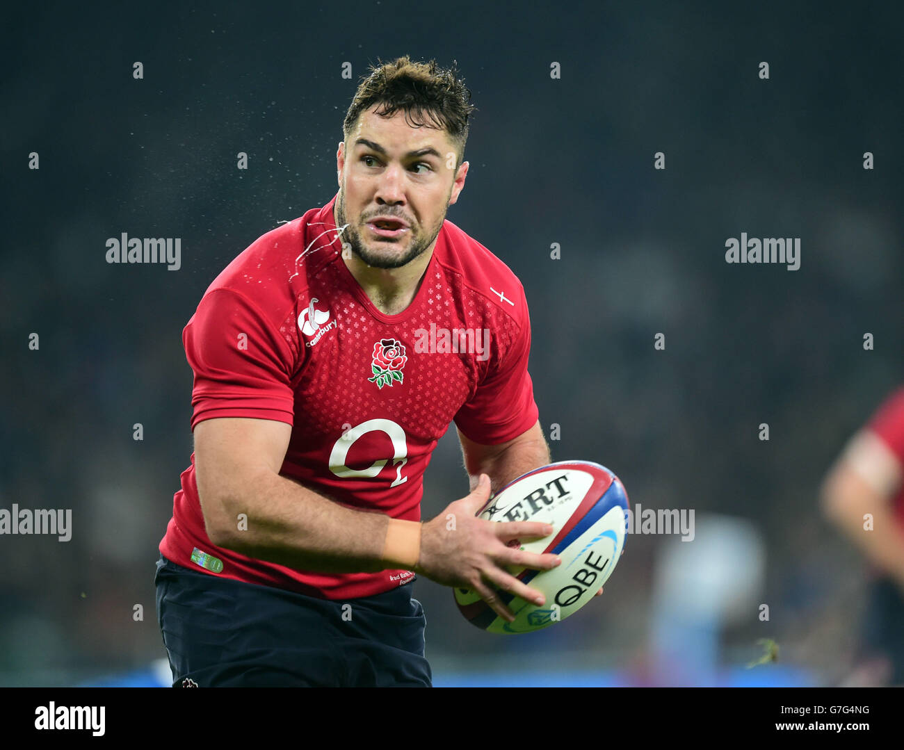 England's Brad Barritt during the QBE International match at Twickenham, London. PRESS ASSOCIATION Photo. Picture date: Saturday November 22, 2014. See PA Story RUGBYU England. Photo credit should read: Adam Davy/PA Wire. Stock Photo