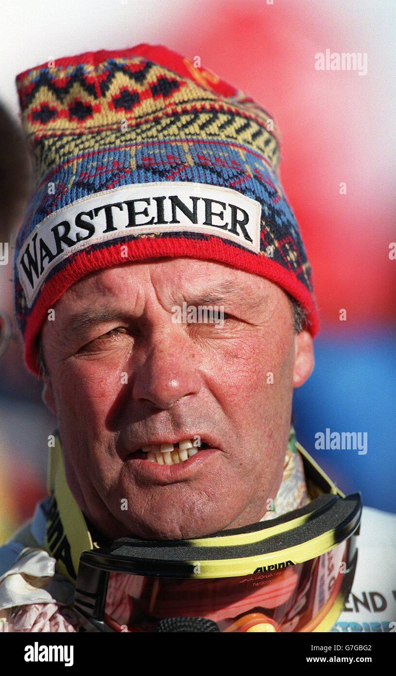 Skiing. Alpine World Ski Championships. Mens Legends Race. Toni Sailer, Austria Stock Photo