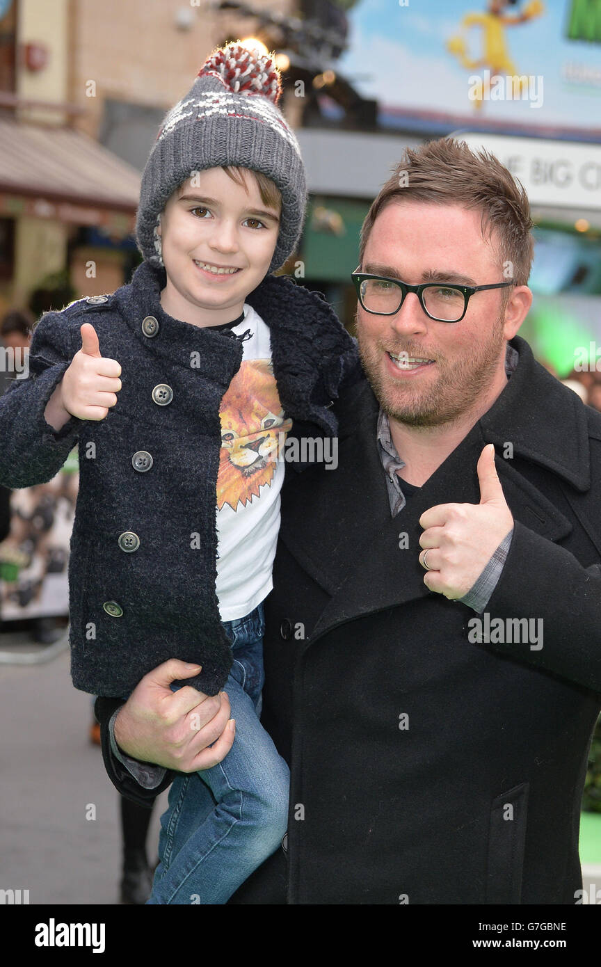 Danny wallace and his son elliot hires stock photography and images