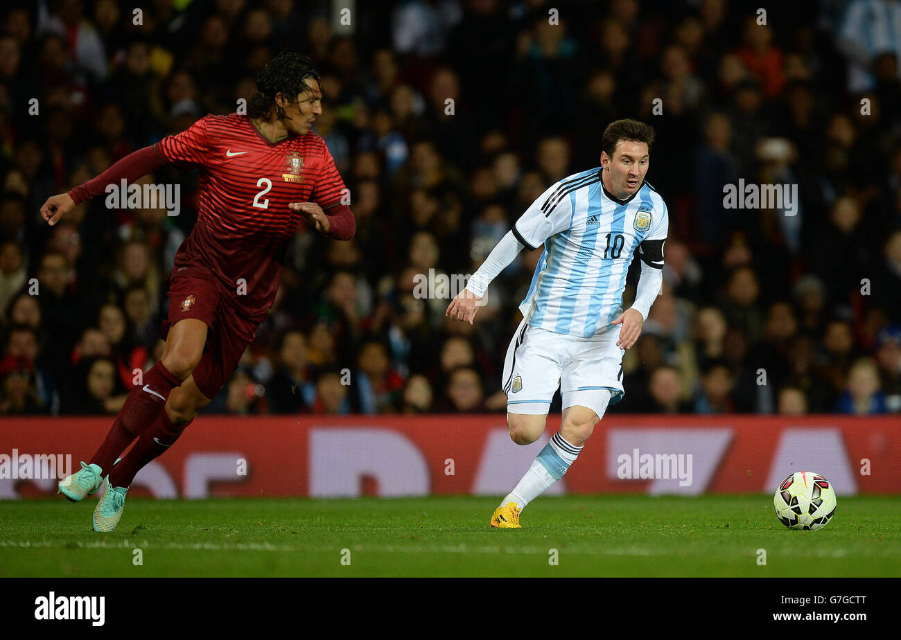 Soccer - International Friendly - Argentina v Portugal - Old Trafford Stock Photo