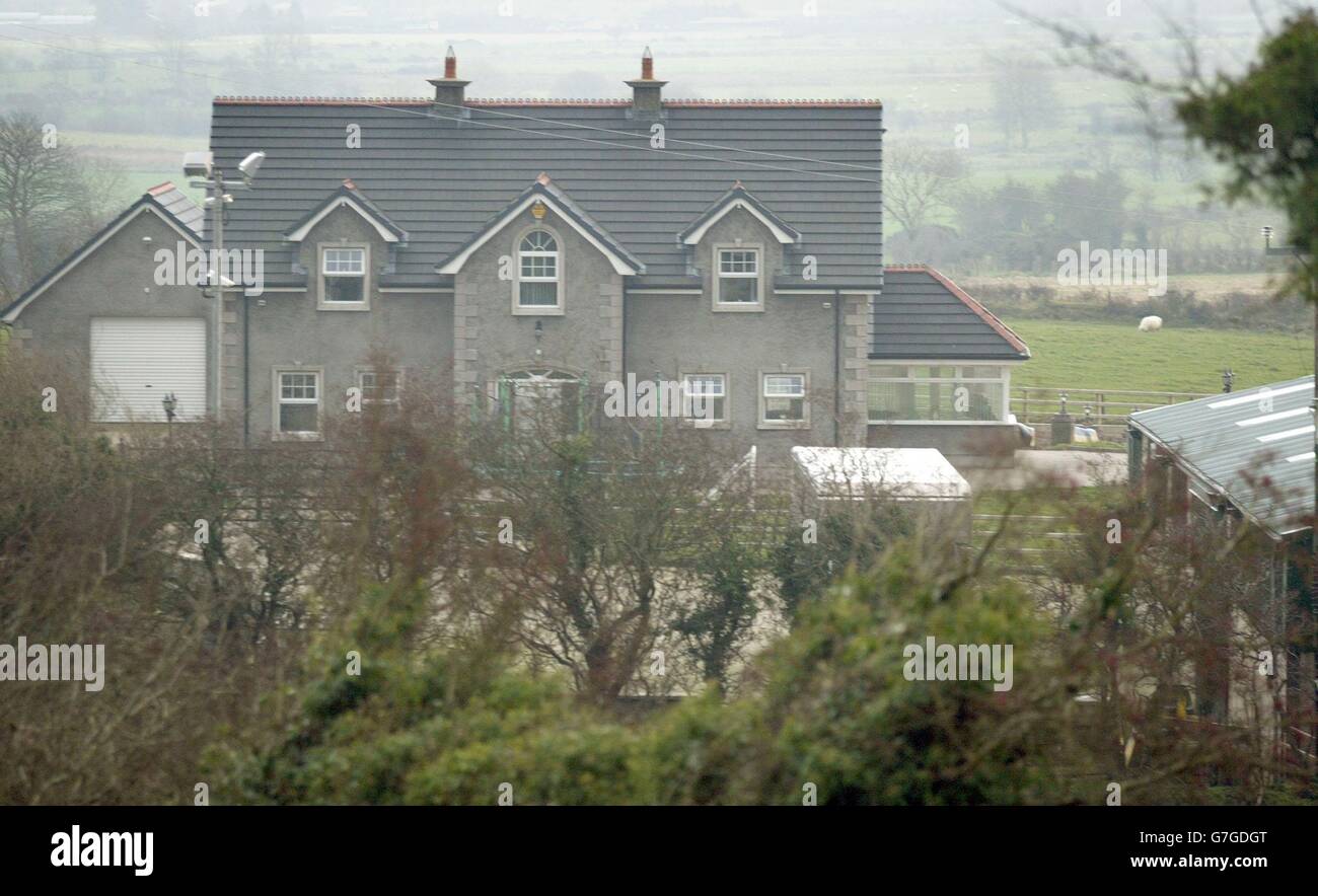 The luxury home and stables, on the outskirts of Coleraine in Co Londonderry, that has been seized in a 460,000 offensive against a suspected drug dealer in Northern Ireland. An equestrian exercise arena and 15 horses were also impounded as the Assets Recovery Agency moved on Patrick Fleming. ARA boss Alan McQuillan compiled a dossier on Fleming, based in Coleraine, Co Londonderry, before securing High Court orders to freeze his estate. Stock Photo