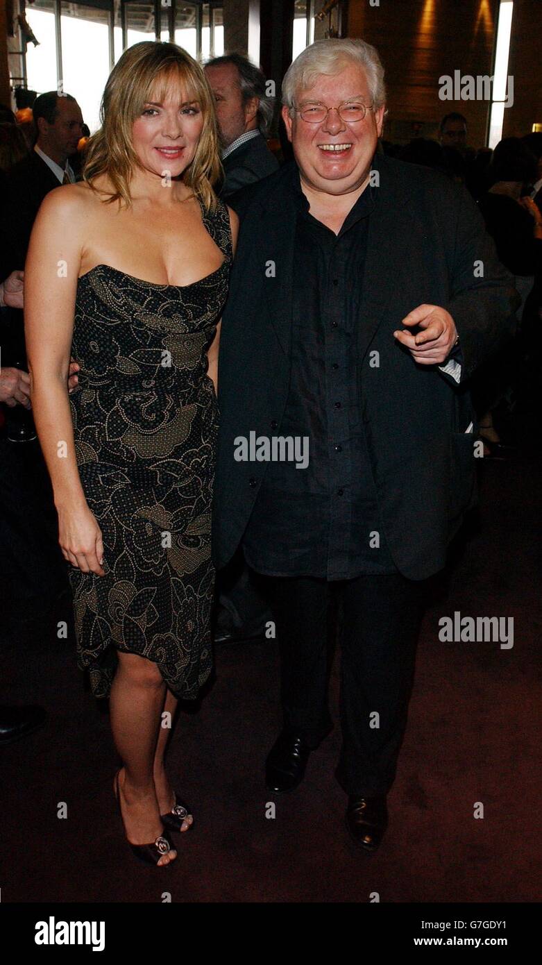 Actress Kim Cattrall with actor Richard Griffiths during the Evening ...