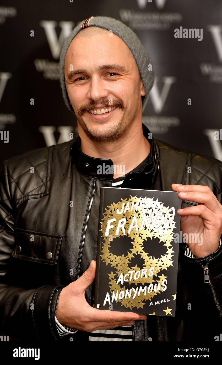 James Franco book signing London Stock Photo Alamy