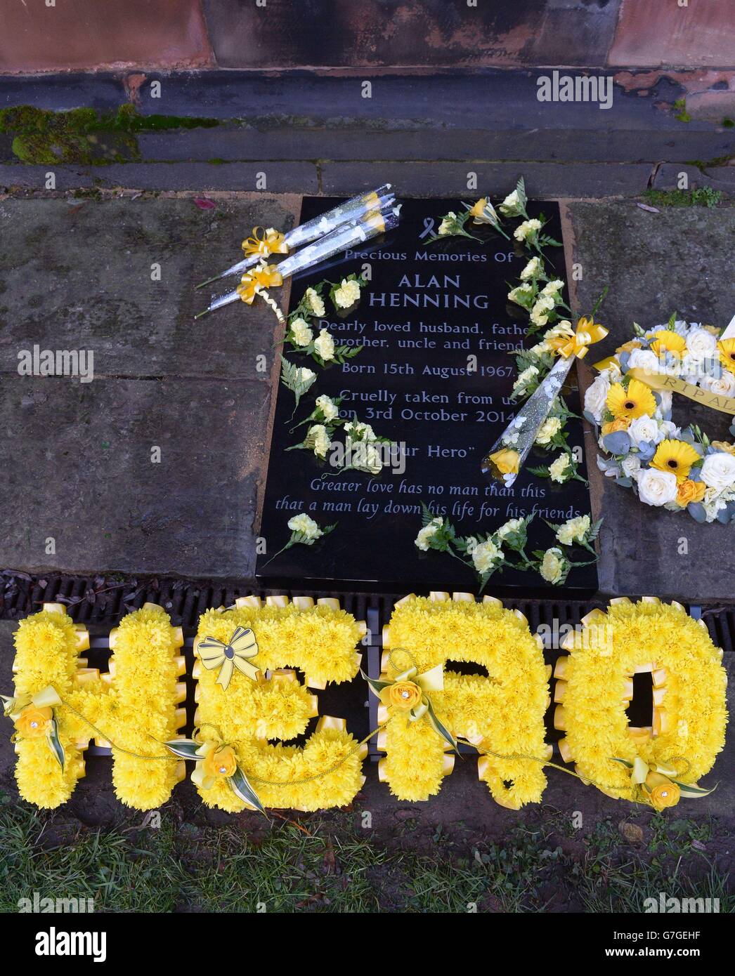 A memorial stone is unveiled in memory of murdered British aid worker ...