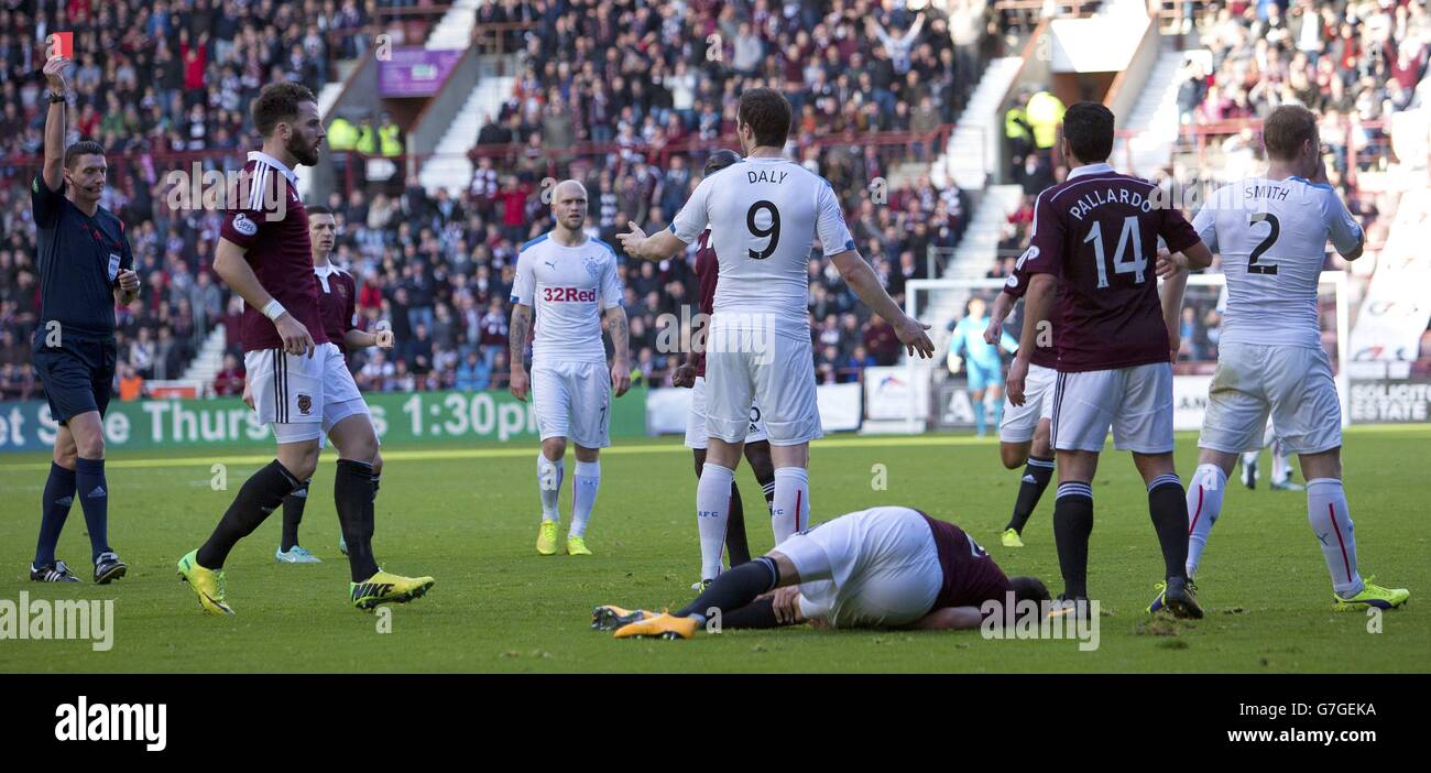 Soccer - SPFL Championship - Heart of Midlothian v Rangers - Tynecastle Stock Photo