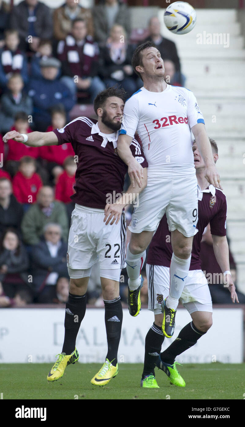 Soccer - SPFL Championship - Heart of Midlothian v Rangers - Tynecastle Stock Photo