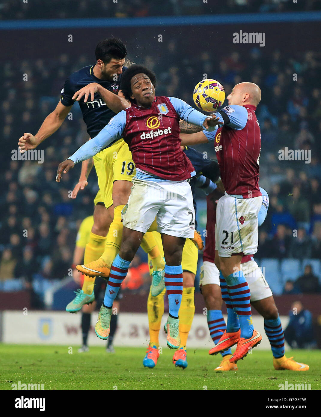 Soccer - Barclays Premier League - Aston Villa v Southampton - Villa Park Stock Photo