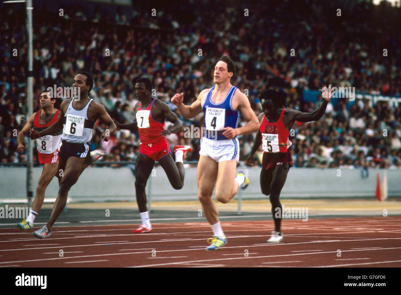 Athletics - Olympic Trials - Men's 100 metres Stock Photo