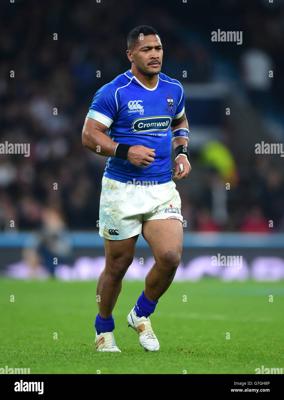 Rugby Union - QBE International 2014 - England v Samoa - Twickenham. Johnny Leota, Samoa Stock Photo