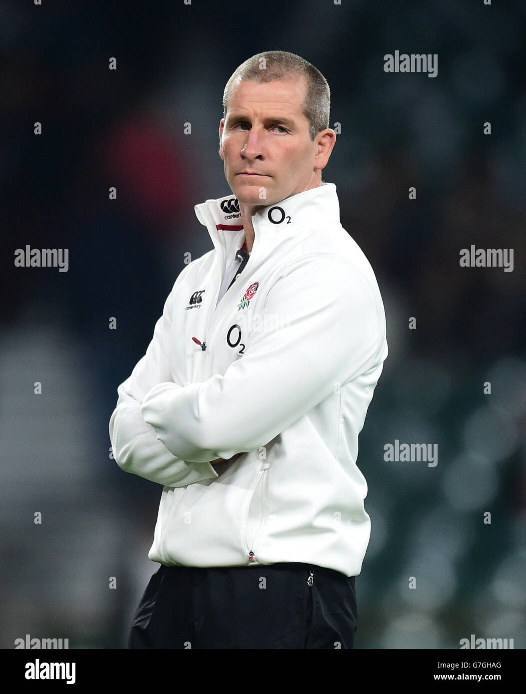 Rugby Union - QBE International 2014 - England v Samoa - Twickenham. England coach Stuart Lancaster Stock Photo