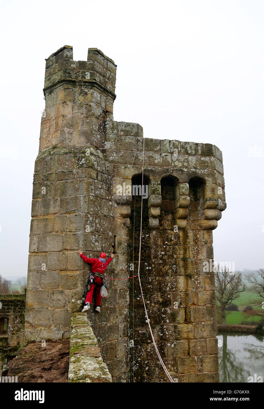 Sam Milford a rope access technician or "wall walker" from Bristol