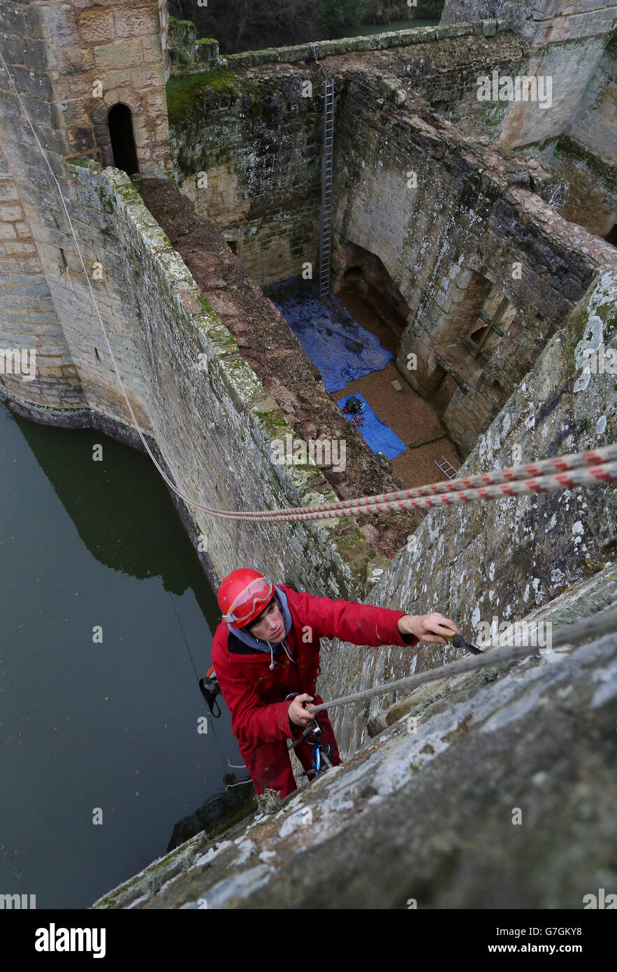 Sam Milford a rope access technician or "wall walker" from Bristol