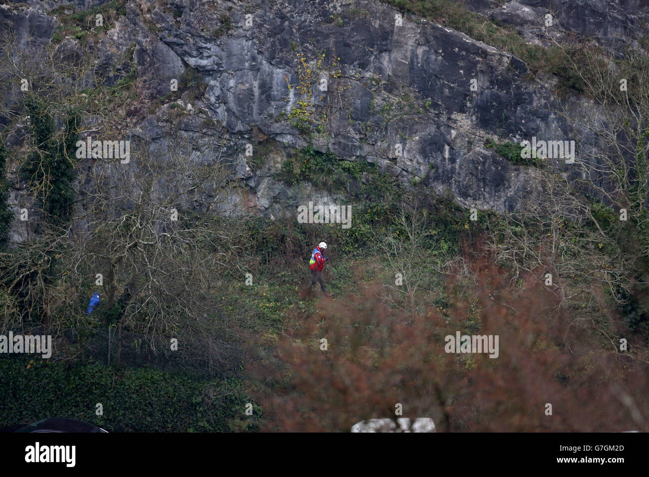 Avon and Somerset Police during the search at Avon Gorge for missing mother Charlotte Bevan and her newborn baby girl Zaani Tiana Bevan Malbrouck, where it has been announced that their bodies have been discovered. Stock Photo
