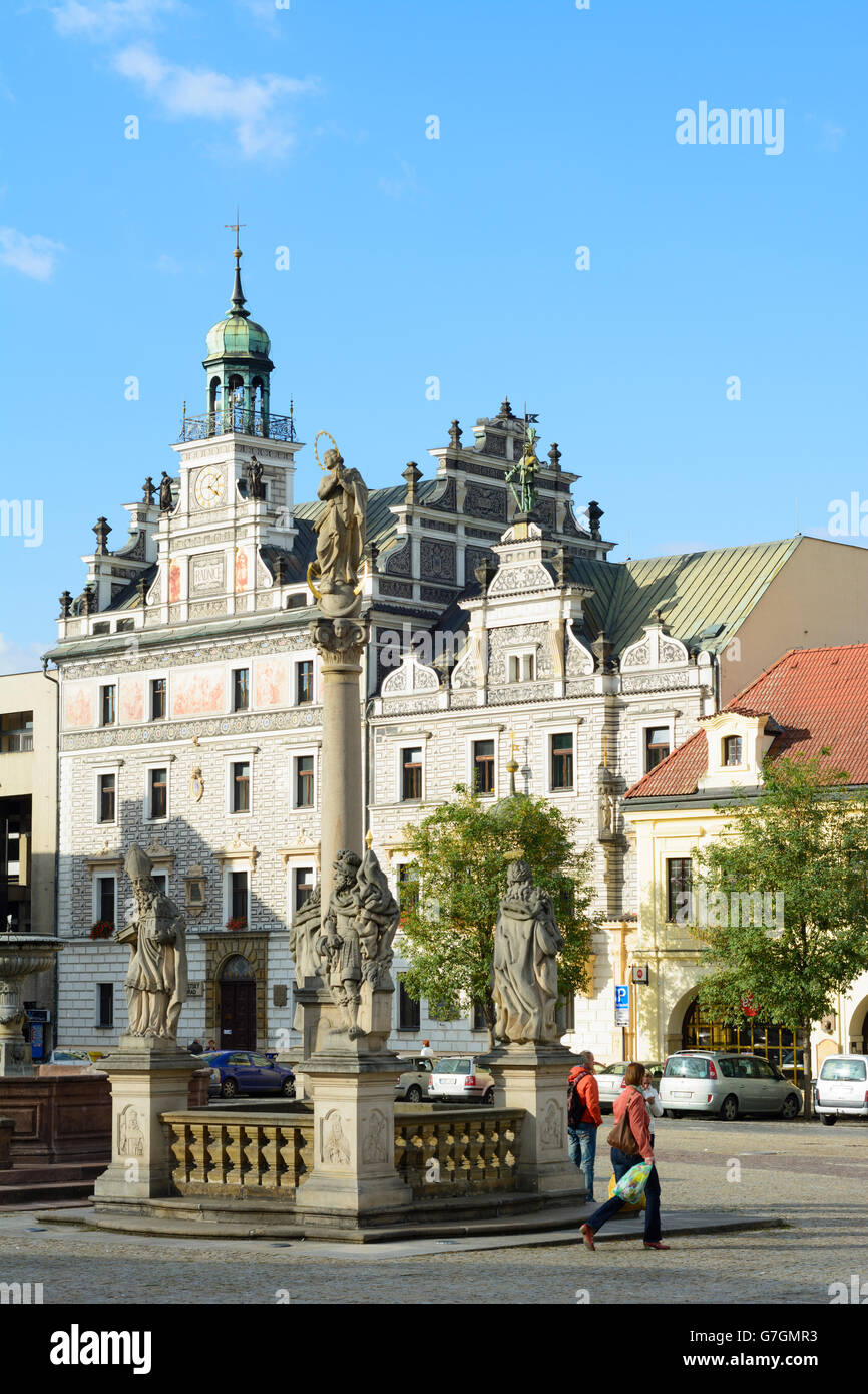 town hall, Kolín (Kolin), Czech Republic, Stredocesky, Mittelböhmen,  Central Bohemia Stock Photo - Alamy