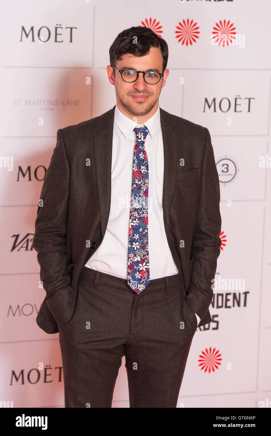 Simon Bird arriving at the Moet British Independent Film Awards, at Old Billingsgate, London. Stock Photo