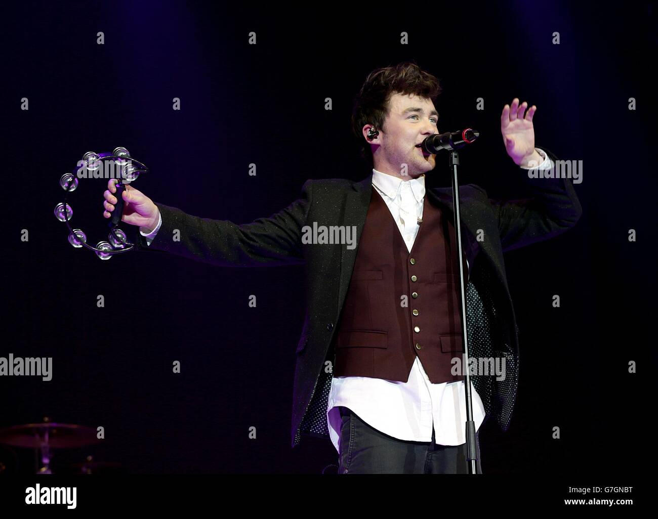 EXCLUSIVE Jake Roche of Rixton live on stage during the Capital FM ...