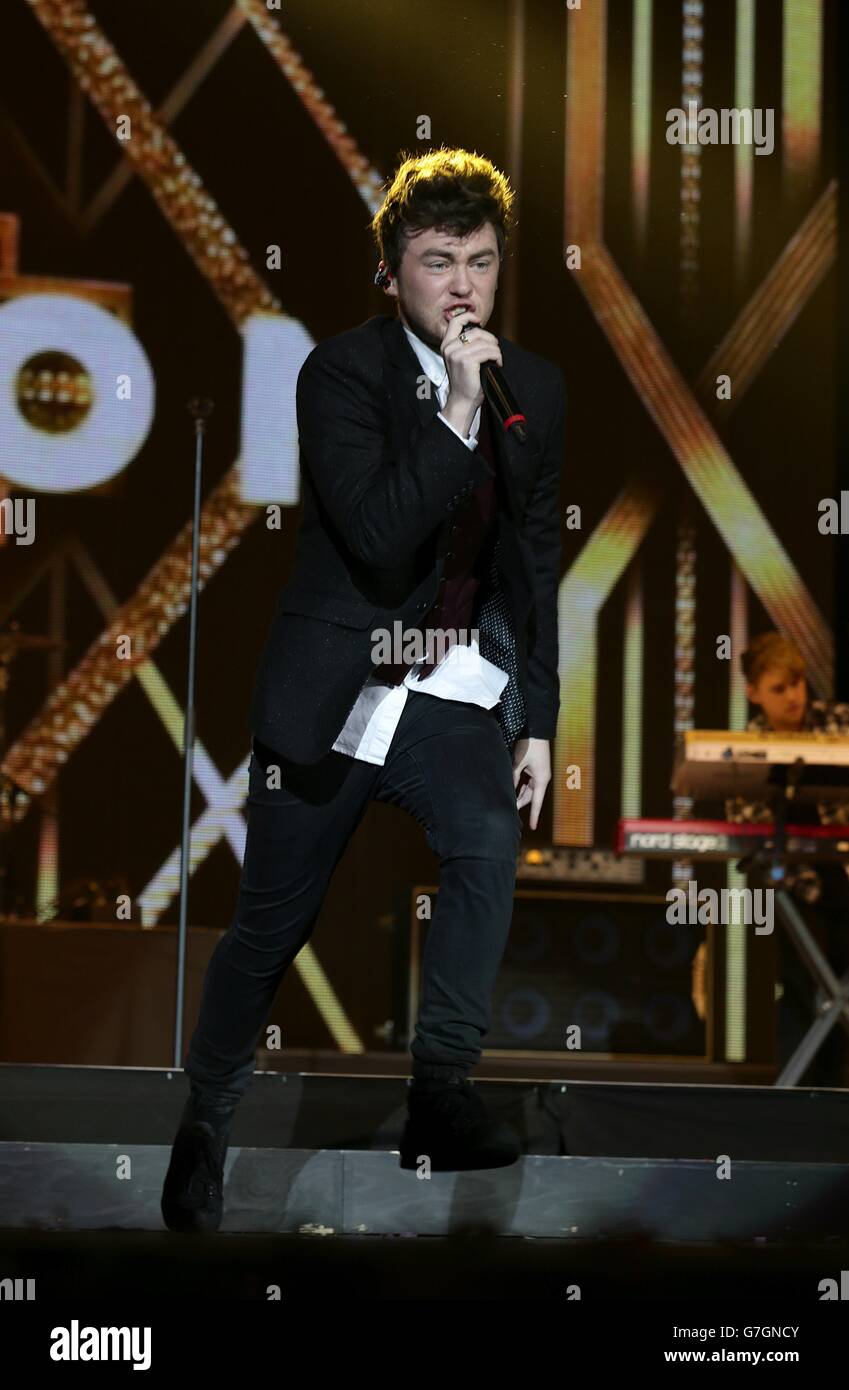 EXCLUSIVE Jake Roche of Rixton live on stage during the Capital FM ...