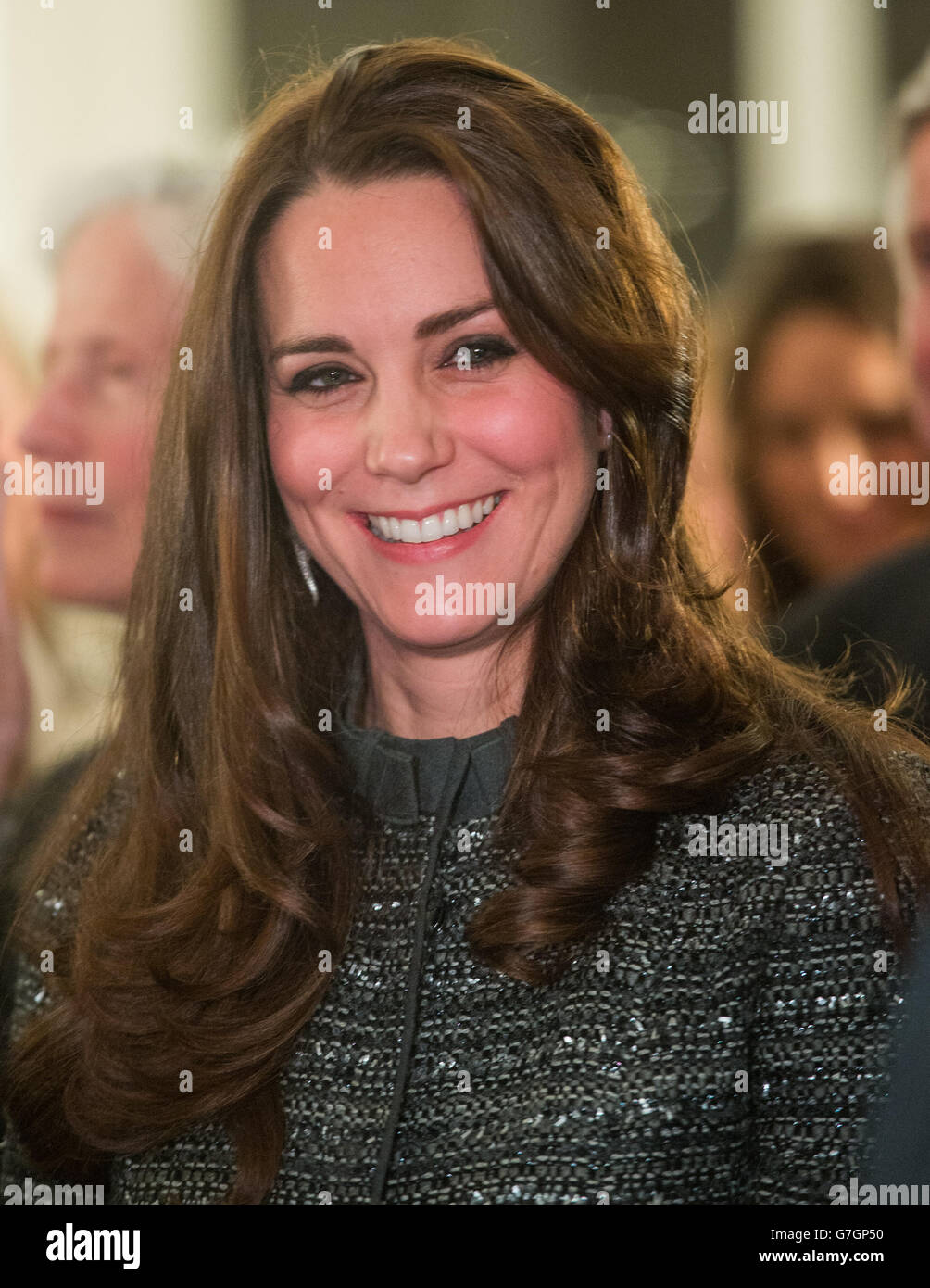 The Duchess of Cambridge during a reception co-hosted by the Royal Foundation and the Clinton Foundation at British Consul General's Residence in New York to recognise the work of the wildlife conservation charity Tusk Trust, of which the Duke of Cambridge is patron, and the organisations who are partners in United For Wildlife, while the Clinton Foundation is working with other groups to tackle wildlife trafficking. Stock Photo