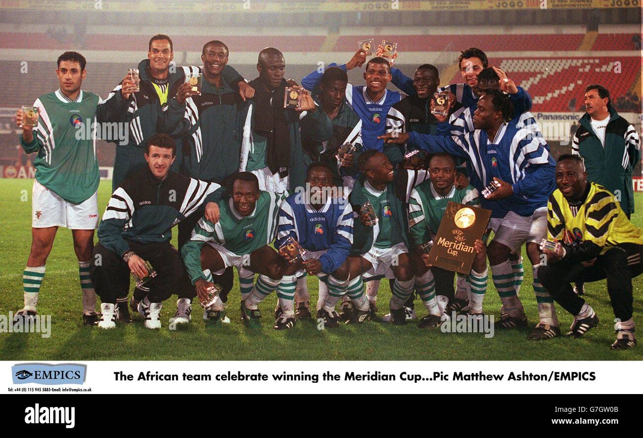 INTERNATIONAL SOCCER Meridian Cup Europe v Africa Stock Photo Alamy