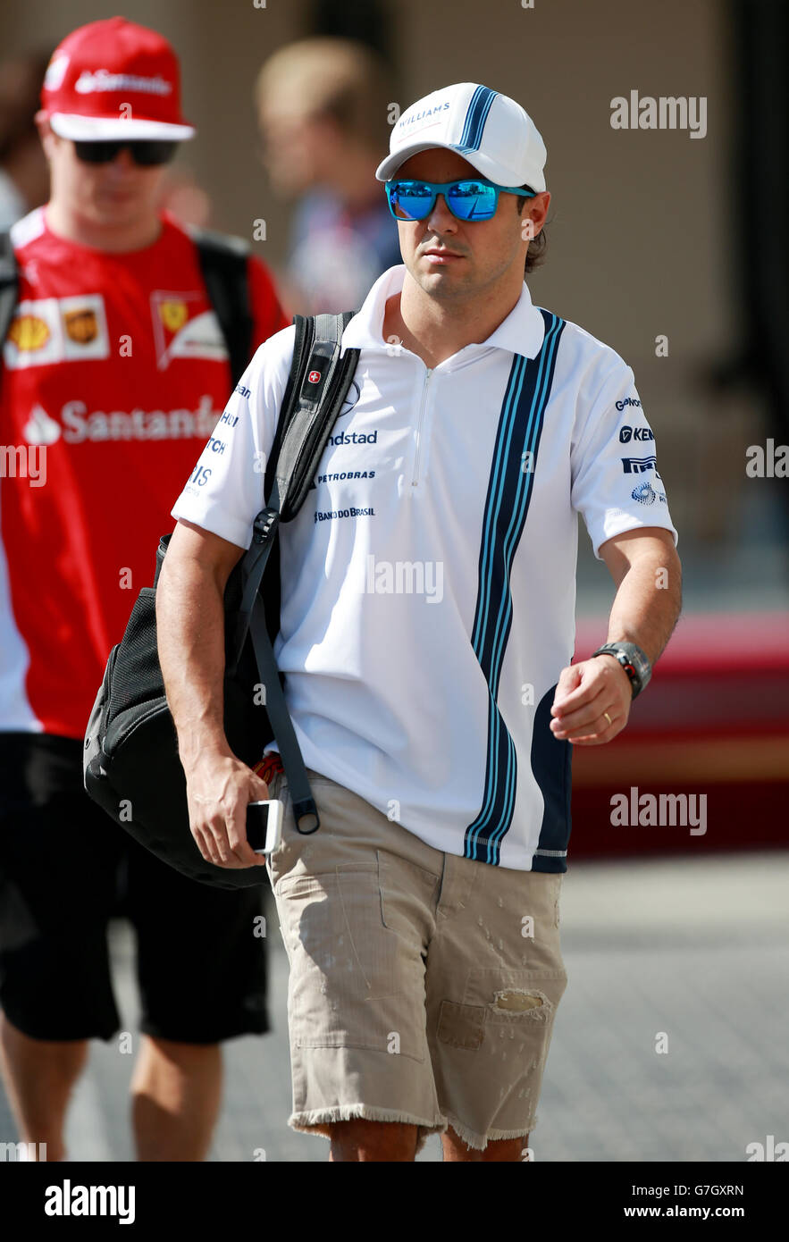 Williams Felipe Massa at the Yas Marina Circuit, Abu Dhabi. Stock Photo